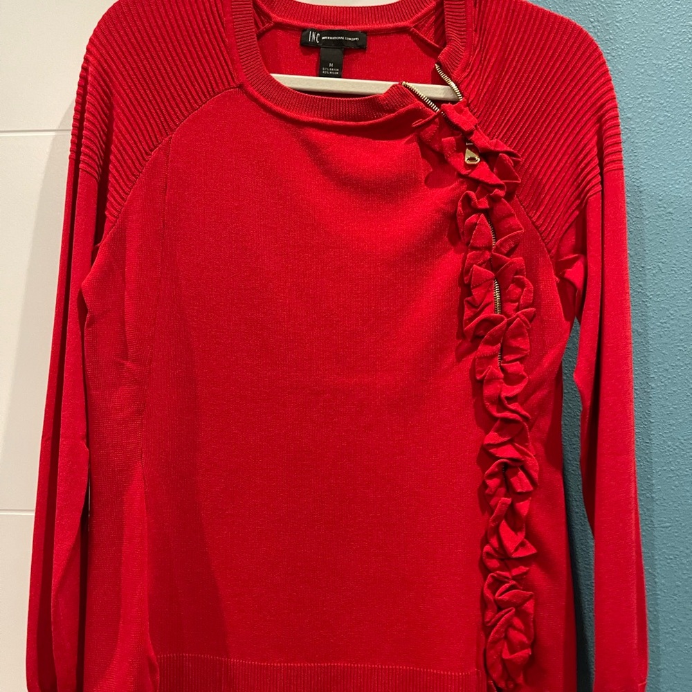 Inc zip sweater